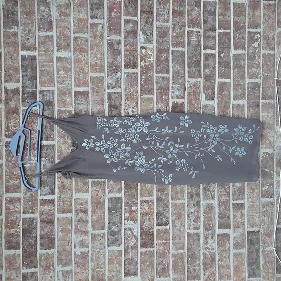 House of CB Blanca Crystal Embellished Midi Dress in Smoke Size S - Picture 3 of 6